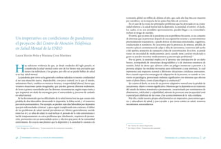 Enfermería y covid-19: la voz de sus protagonistas Enfermería en la primer línea de batalla
46 47
Un imperativo en condici...