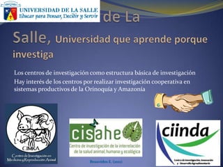Investigación apropiada para la ganadería del trópico basada en pastoreo¿Dónde está la información sobre la investigación apropiada para nuestras condicionesVenezuela, Brasil, Centroamérica y El Caribe, Sur de México, Australia, IndonesiaLos esfuerzos del estado colombiano desde mediados de los cincuentaLa cooperación internacional: Fundación Rockefeller, Texas A&M, El Centro Internacional de Agricultura Tropical (CIAT), El CIPAVLa investigación de ICA, Corpoica y el rol actual del Sena y las universidadesBenavides E. (2011)