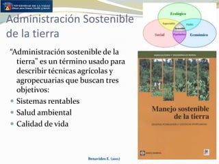 Benavides E. (2011)Silvopastoreo