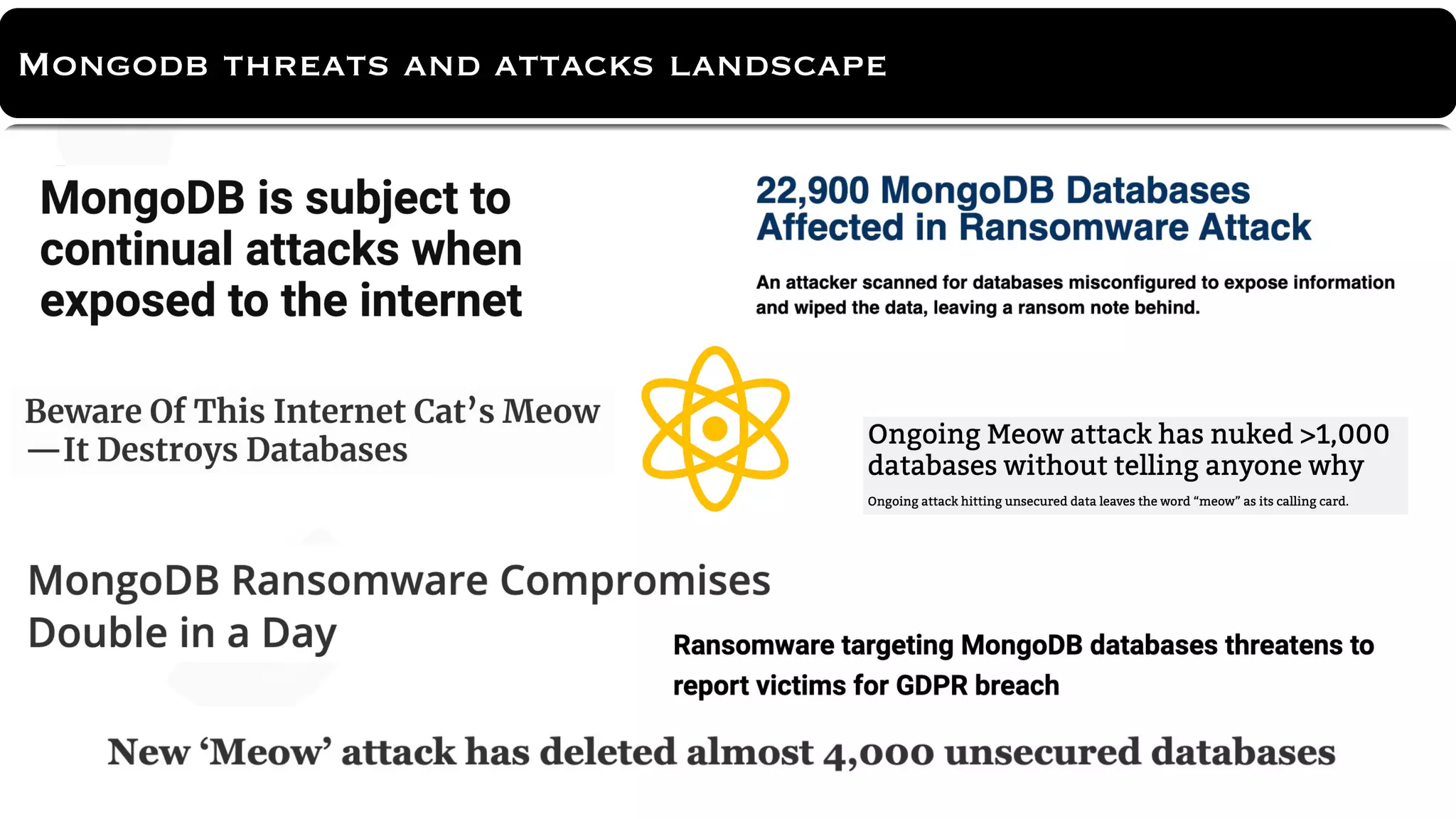About Tool
Mongodb threats and attacks landscape
 