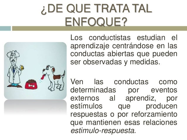 Enfoque conductista y constructivista