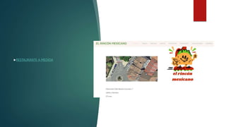 RESTAURANTE A MEDIDA
 