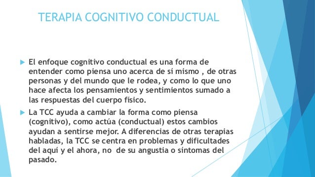 Enfoque cognitivo conductual! historia de la psicologia Enfoque cognitivo conductual! historia de la psicologia