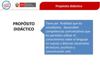 Propósito didáctico

 