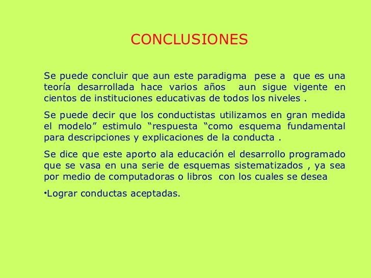 Enfoque conductista