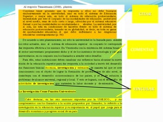 SOCIEDAD DEL CONOCIMIENTO COMPETENCIASCulturales Teoría de sistemasComplejidadTeorías del aprendizaje de las psicologías cognitiva, psicogenética y sociocultural.PARADIGMAS EDUCATIVOS DEL SIGLO XXIAPRENDIZAJE SIGNIFICATIVO Y FUNCIONALTeoría de la conversaciónMAESTRO MEDIADORSocialesPolíticosTeoría de las inteligencias múltiples”,Teoría del Conocimiento situadoMETODOS DE APRENDIZAJE MULTIMEDIA , PROYECTOR, COMPUTADORA,  INTERNETALUMNO PARTICIPACION ACTIVA EN PROCESO E-AConstructivismo Cibernética SOCIEDAD DE LA INTELIGENCIA SOCIEDAD DEL APRENDIZAJE Económicos