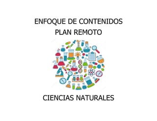 ENFOQUE DE CONTENIDOS
PLAN REMOTO
CIENCIAS NATURALES
 