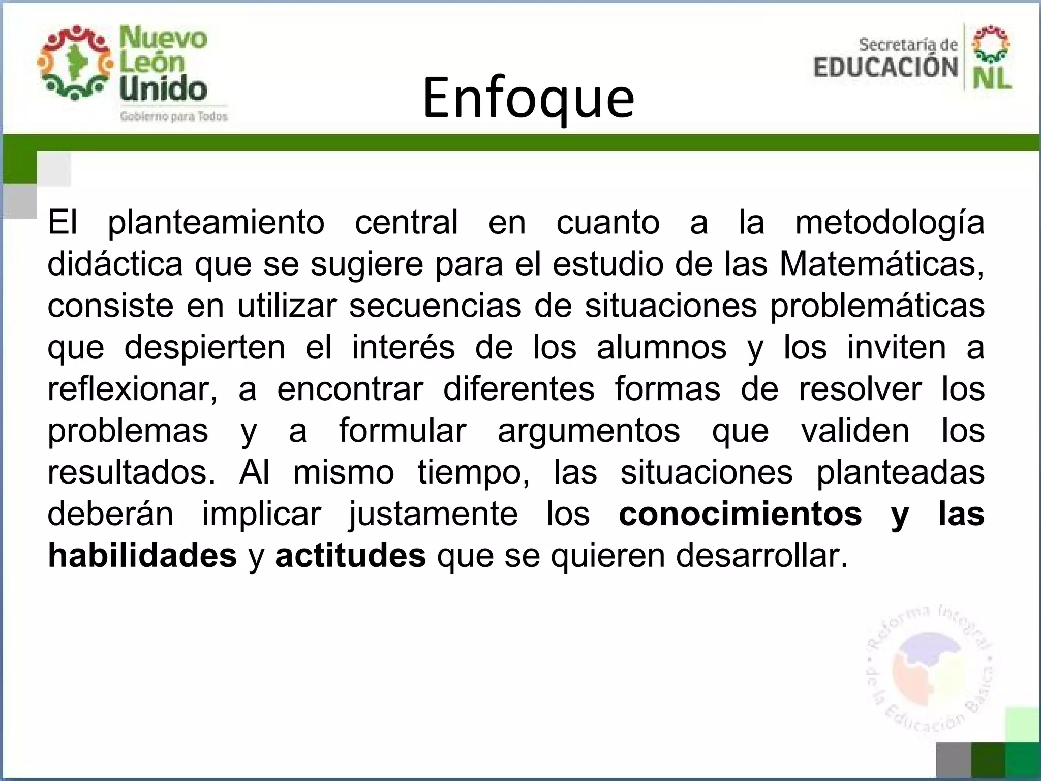Enfoque de matematicas oficial | PPT