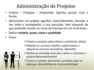 A Elaboração do Planejamento EstratégicoFormulação do(s) Objetivo(s) – O que se quer, aonde se quer chegar, ordem de importância e prioridade;Análise Interna da Empresa – Podemos arcar com os gastos? A minha estrutura fornece esse tipo de investimento? O desempenho dos gerentes são compatíveis?Análise Externa – Quantas e quais empresas atuam no mercado disputando os mesmos clientes?Alternativas Estratégicas – É um confronto entre Análise Interna e Externa, pensando sempre no futuro.
