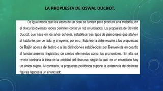 LA PROPUESTA DE OSWAL DUCROT.
 