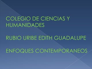 COLEGIO DE CIENCIAS Y HUMANIDADESRUBIO URIBE EDITH GUADALUPEENFOQUES CONTEMPORANEOS 
