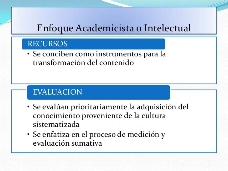 Enfoques curriculares