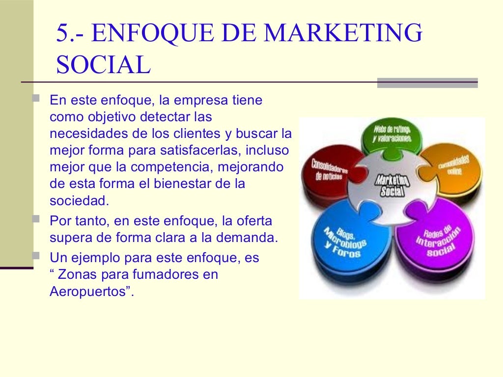 Enfoques del marketing