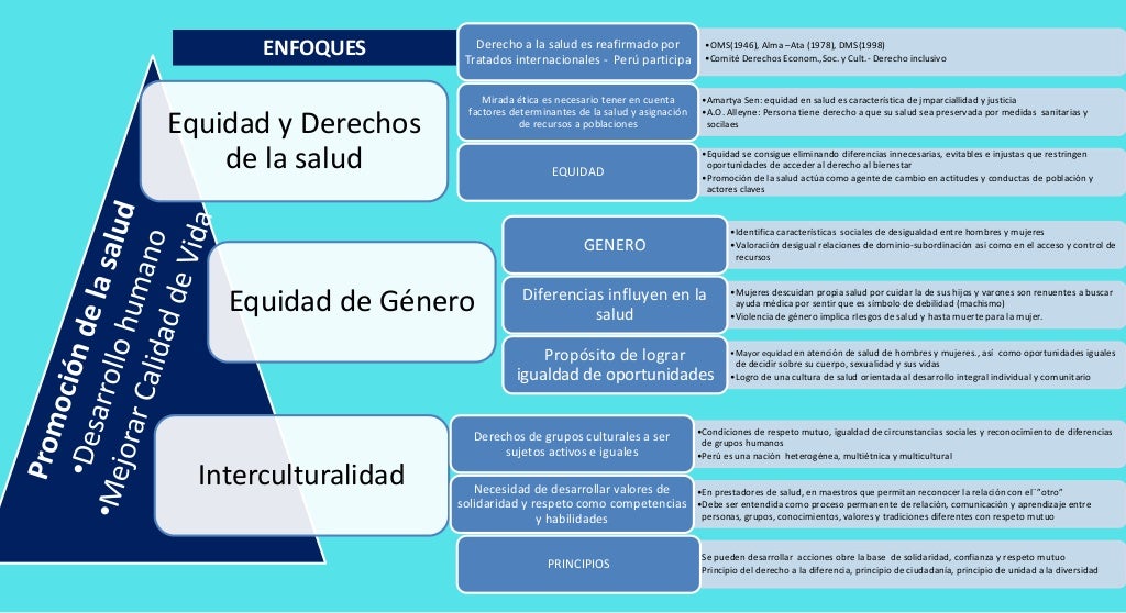 Enfoques de promoción en la salud