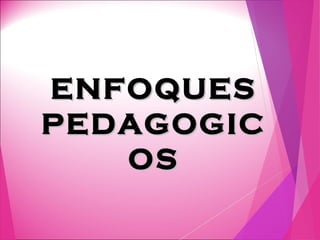 ENFOQUES
ENFOQUES
PEDAGOGIC
PEDAGOGIC
OS
OS
 