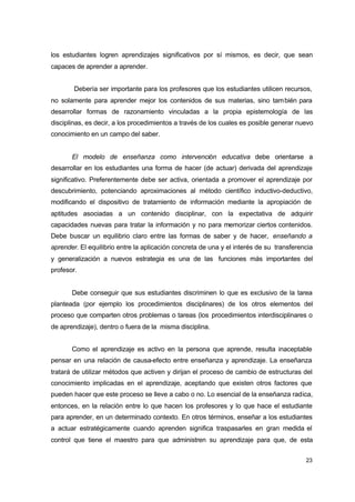 Enfoques y modelos educativos | PDF