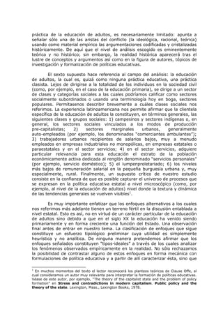 Enfoques y tendencias en la educacion de adultos | PDF