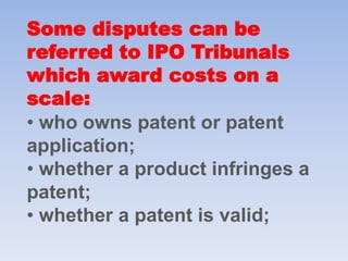 Most legal indemnity policies exclude IP cases so IP owners should consider IP insurance if they can afford the premiums.
