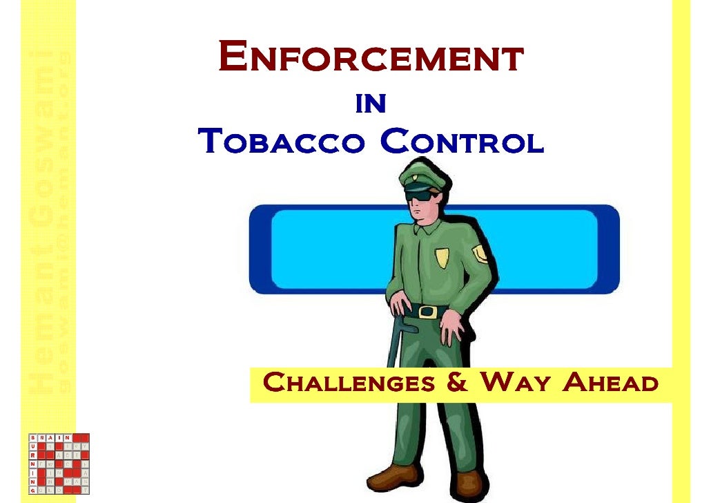 Enforcement In Tobacco Control