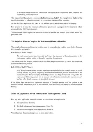 71a Form Example Enforcement of Money Orders in Queensland | PDF