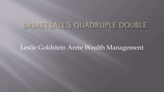 Leslie Goldstein Arete Wealth Management
 