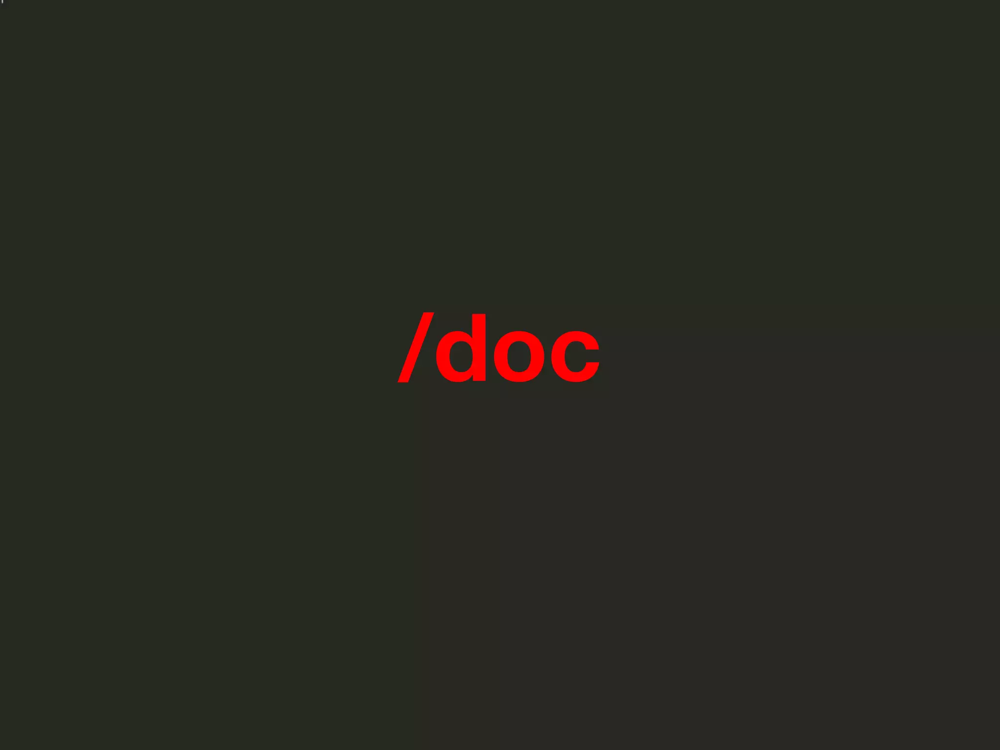 /doc
 