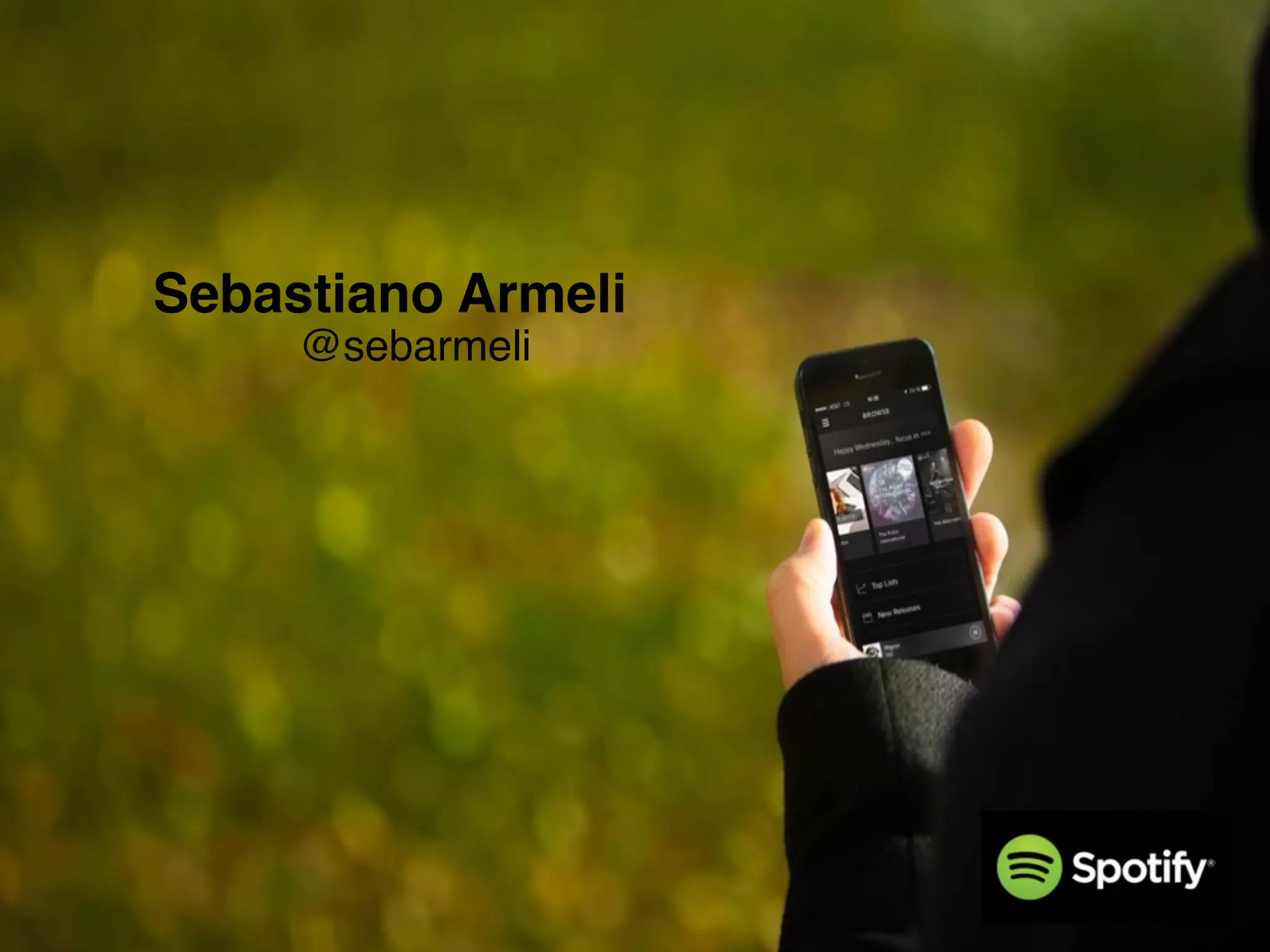 Sebastiano Armeli
@sebarmeli
 