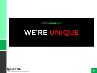 Contains ENFOS confidential and proprietary information.
22
Remediation
 