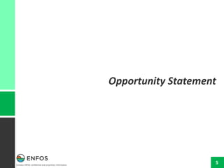 Contains ENFOS confidential and proprietary information.
5
Opportunity Statement
 