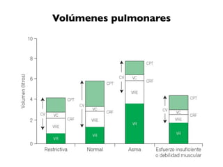 Volúmenes pulmonares
 