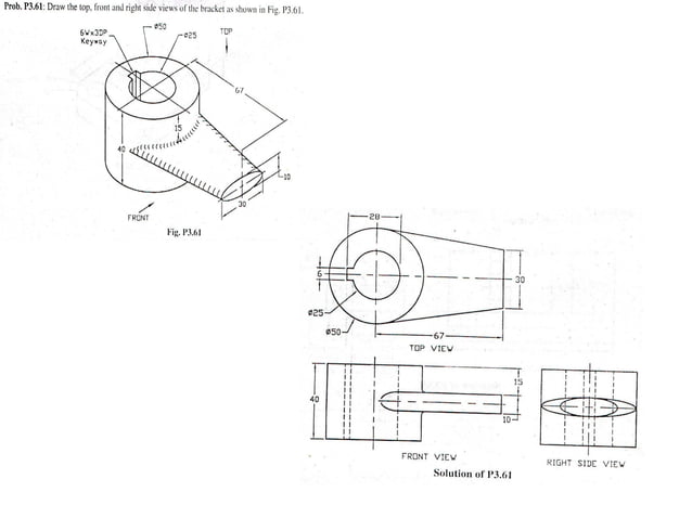Basic Mechanical Engineering drawing | PPT | Drawing and Sketching ...