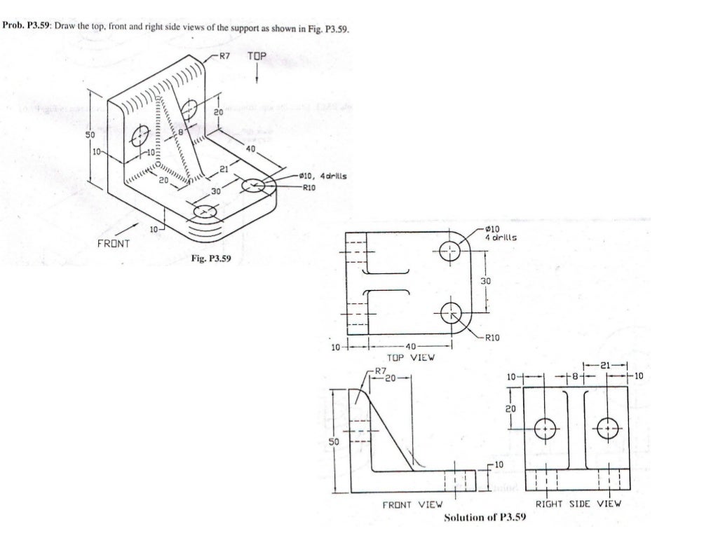 Basic mechanical engineering drawing
