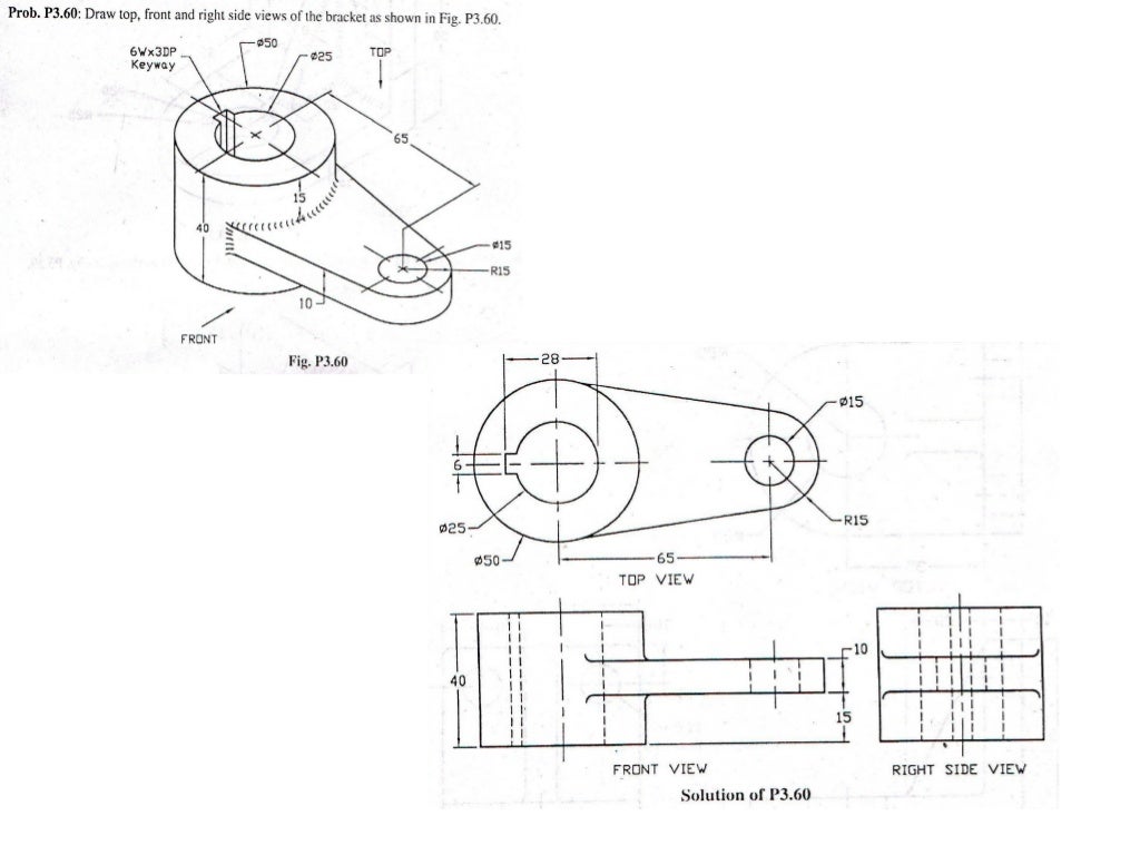 Basic mechanical engineering drawing