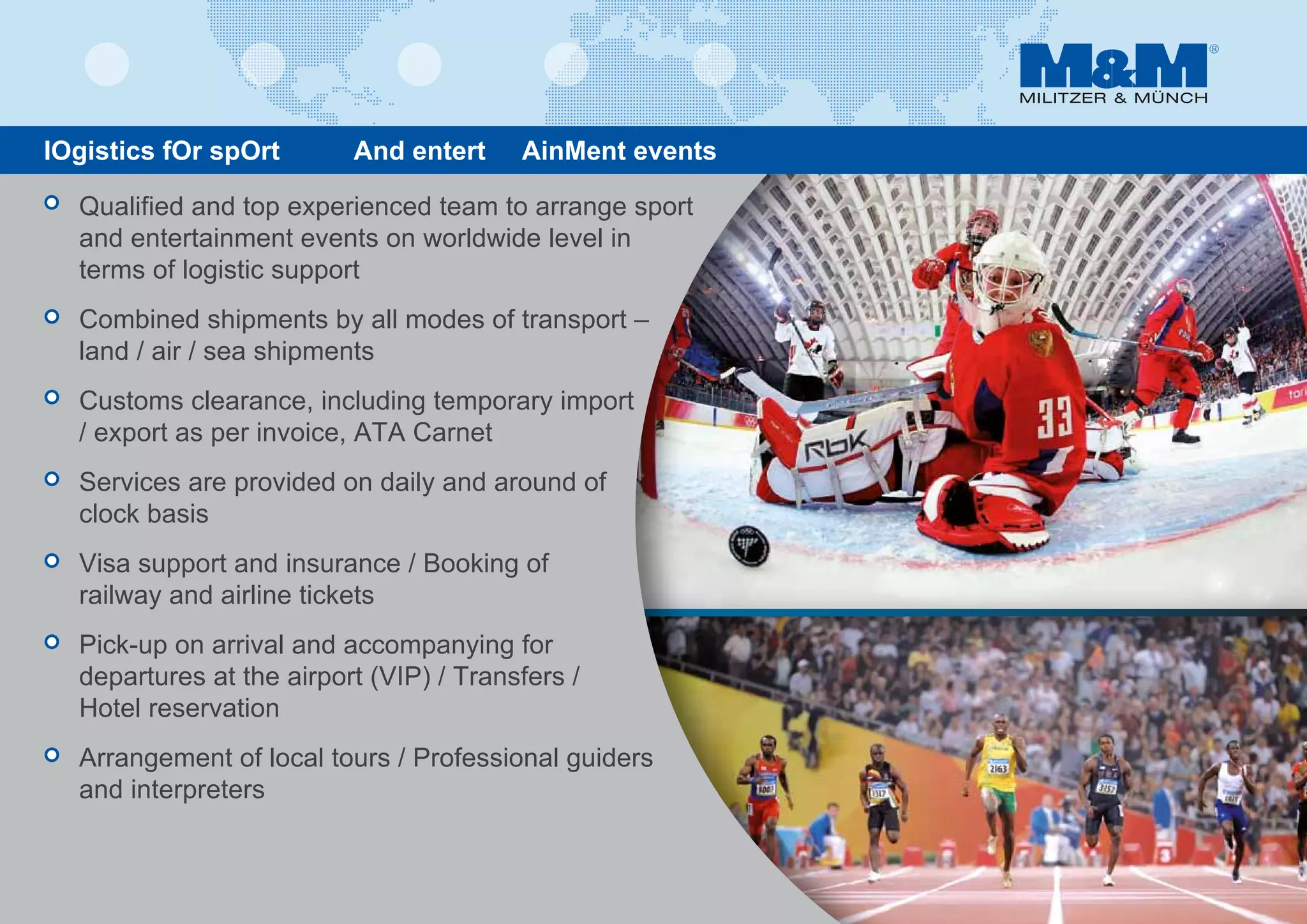 Logistics for Sport and Entert ainment Events
 