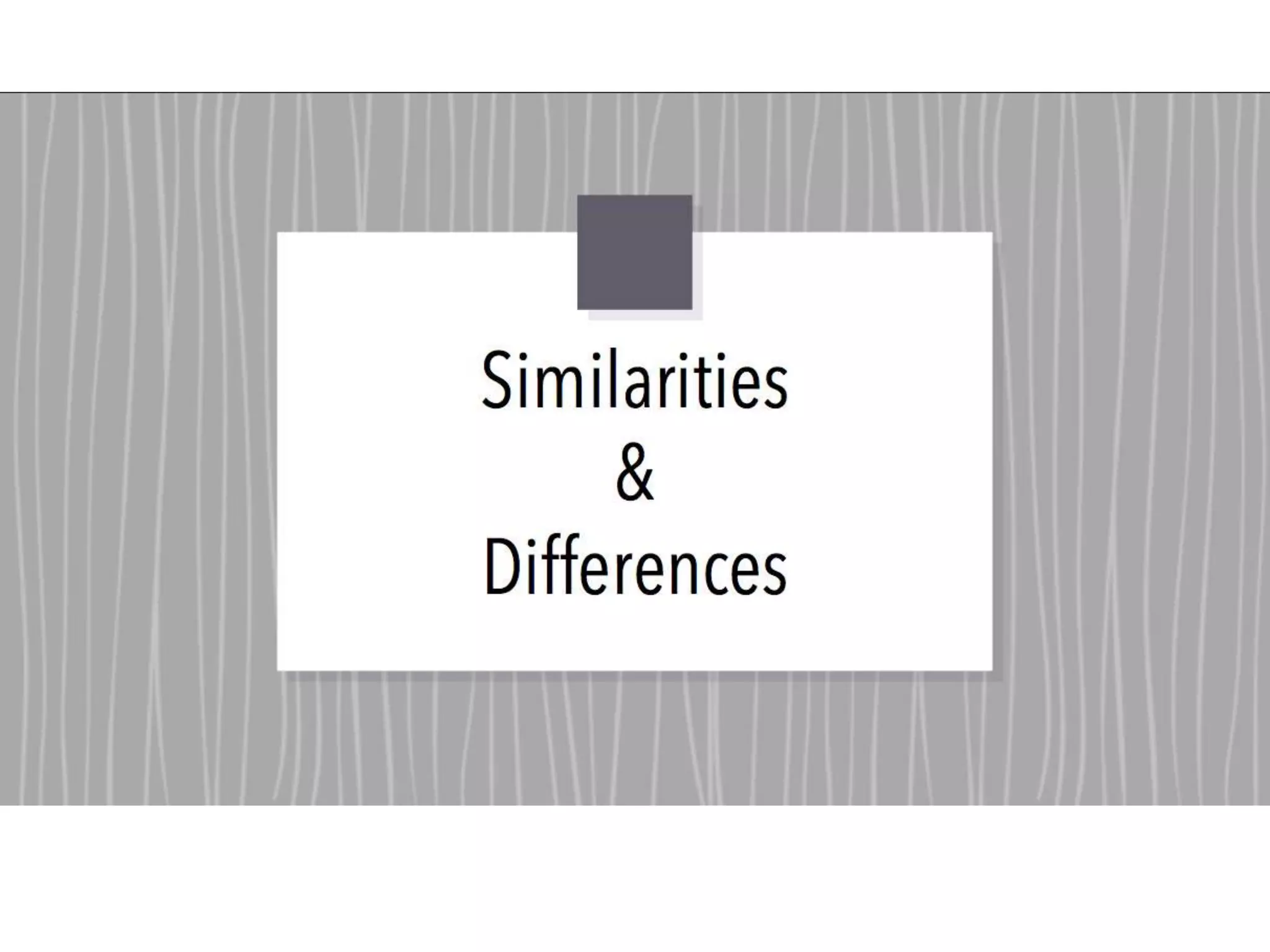 English Comparative Analysis