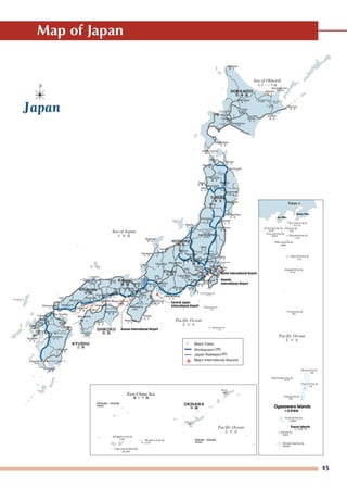 L.Nakaumi
中海
L.Shinji
穴道湖
Tsukuba
男 鹿
Wajima
輪 島
Mito
水 戸
Kita-Kyushu
北九州
(Kokura)
Mt.Fuji
Senkaku Islands
尖閣諸島
East China Sea
東 シ ナ 海
Nansei Islands
南西諸島
L.Kasumigaura
霞ヶ浦
L.Kussharo
屈斜路湖
.
45
Map of Japan
 