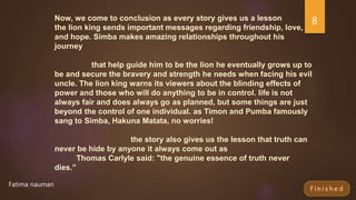 summarize story of loin king-1994 | PPTX