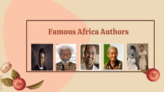Famous Africa Authors
 