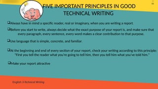 Technical Writing Principles Organization Eng.3LESSON-1.pptx--The Nature of Technical Writing | PPTX