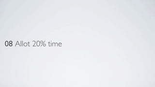 08 Allot 20% time

 