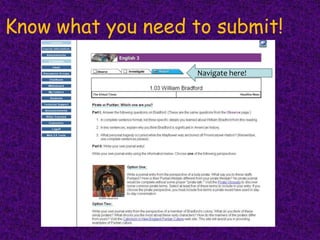 Know what you need to submit!Navigate here!