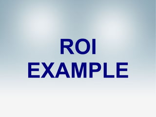ROI
EXAMPLE

 