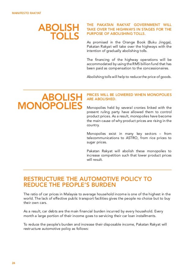Manifesto Pakatan Rakyat Pru 13 Eng Version