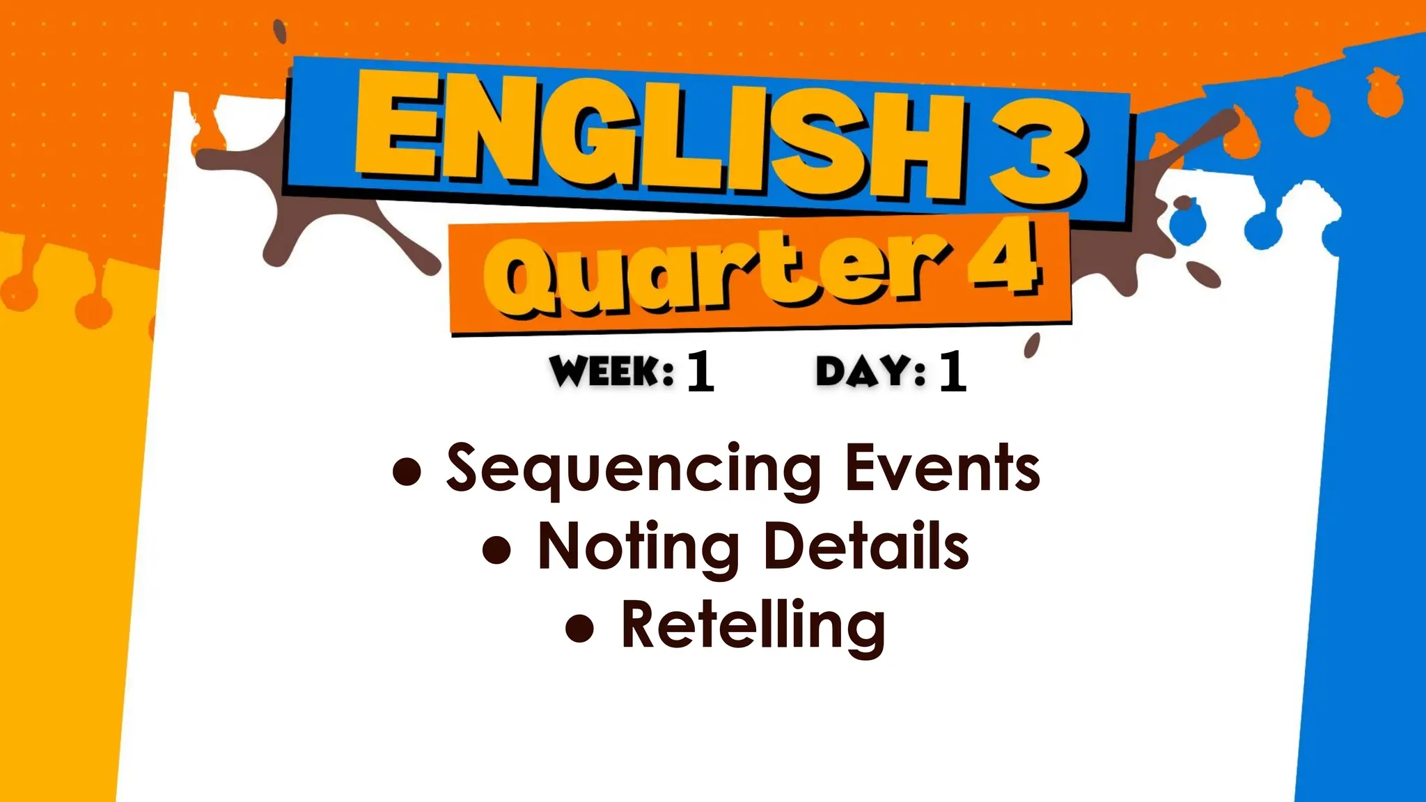 English_power point_Quarter four_Week 1_Day 1 grade3 | PPTX