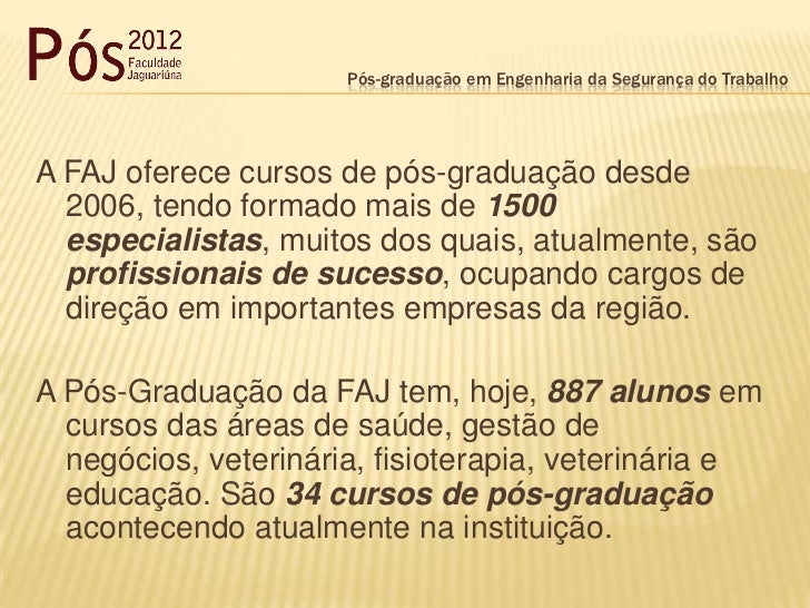 Curso engenharia de seguranca