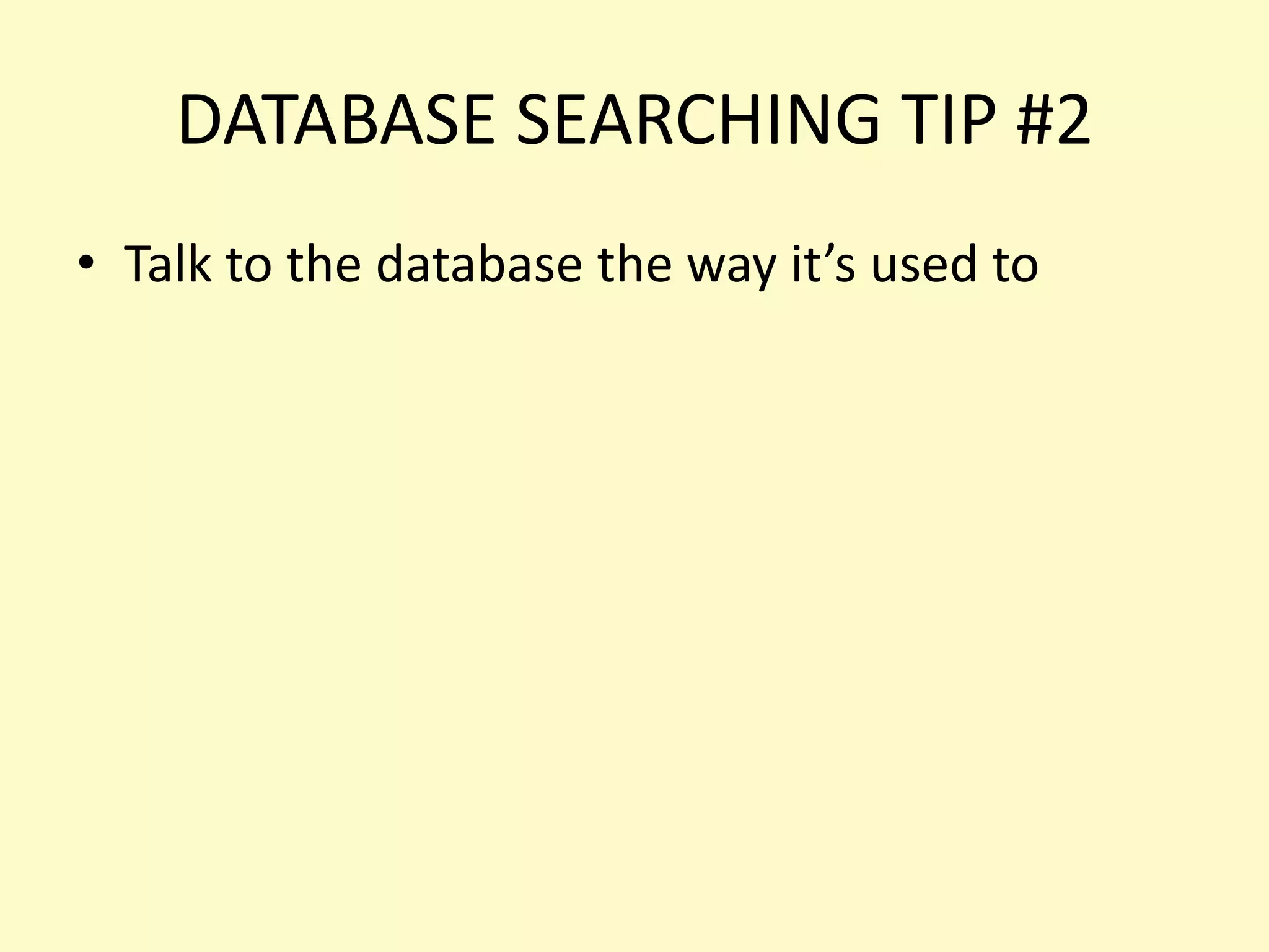 AND A command you give to the database