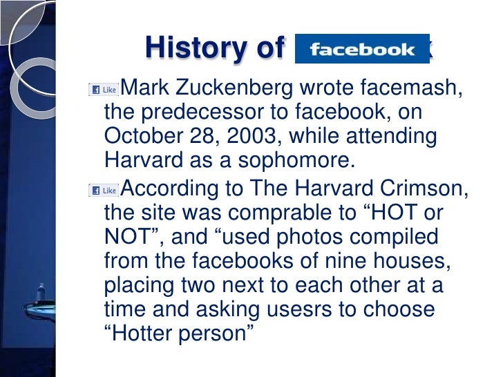 History of Facebook