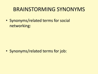 What’s the Point?What is the point of doing this exercise?