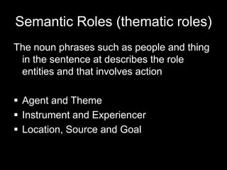 Semantics: The Meaning of Language | PPTX