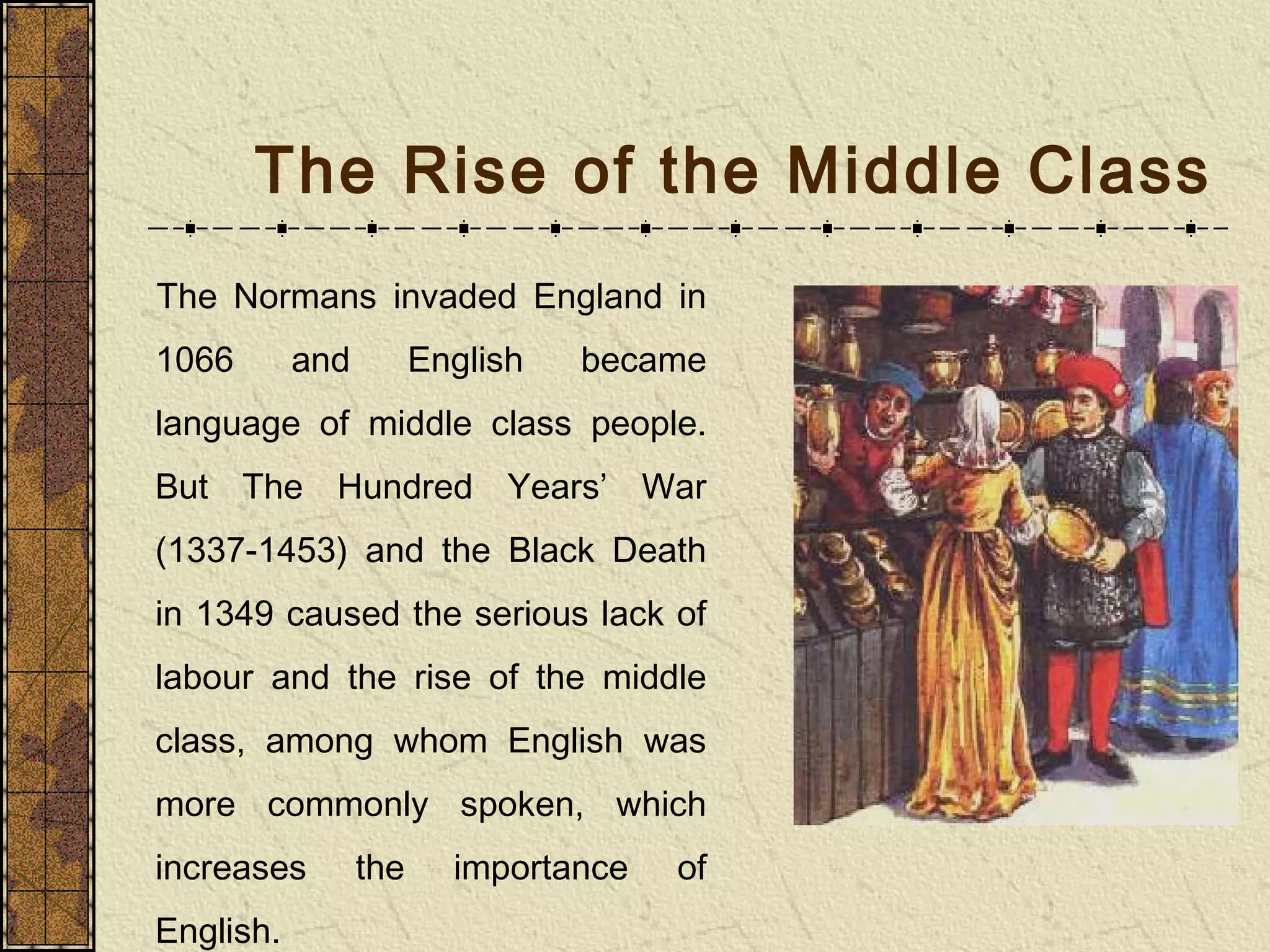 Eng 109 the rise of english | PPT